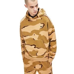 Lacoste Camo Mens Hoodie Sweatshirt